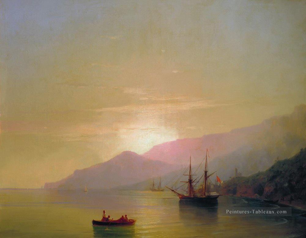 Ivan Aivazovsky à l’ancre Paysage marin Peintures à l'huile